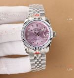 Swiss Quality Copy Rolex Datejust 31mm Red Grape Dial Jubilee strap